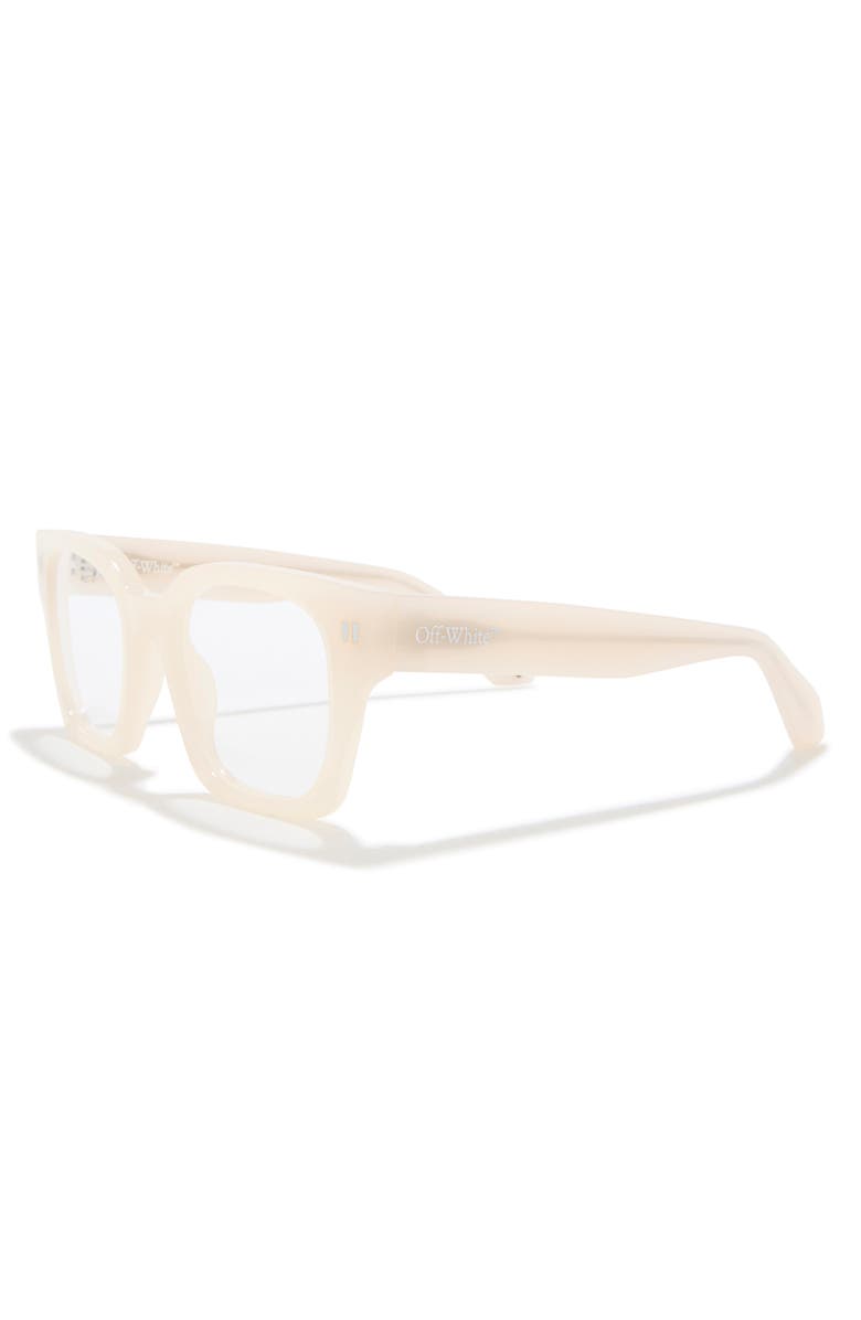 Off-White 50mm Square Reading Glasses, Alternate, color, 