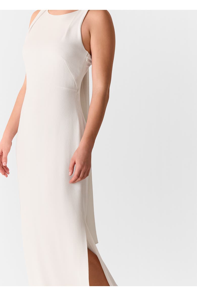 Sleeveless Tie Back Maxi Dress, Alternate, color, Ivory