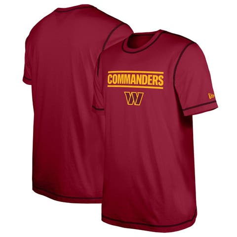 Men's New Era  Burgundy Washington Commanders Third Down Puff Print T-Shirt