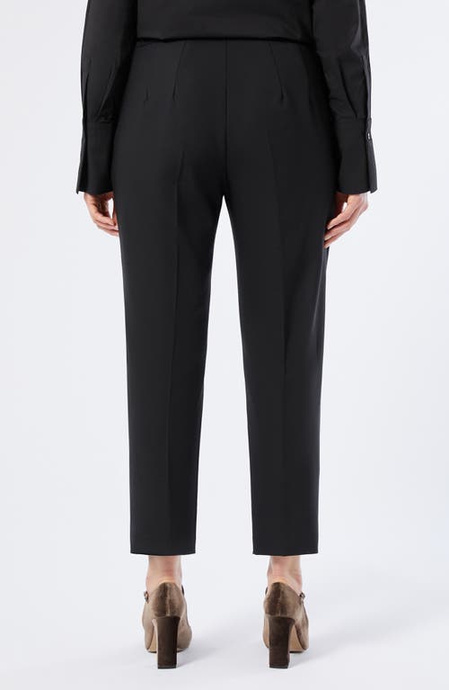 Marina Rinaldi Candore Stretch Virgin Wool Pants In Black