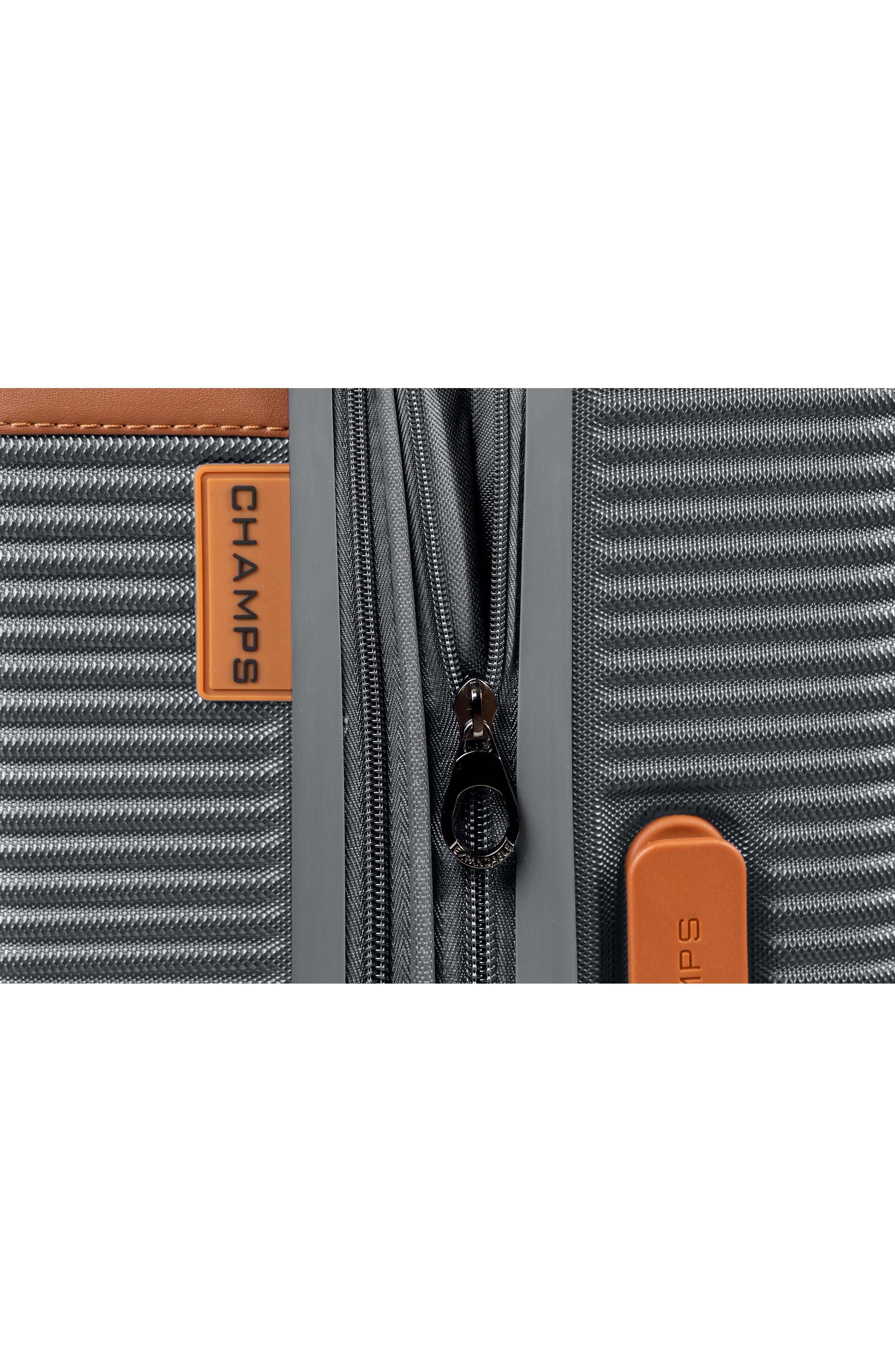 CHAMPS Vintage III Hardside 3-Piece Luggage Set, Alternate, color, Grey