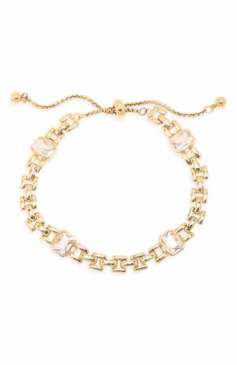 Crystal Slider Chain Bracelet