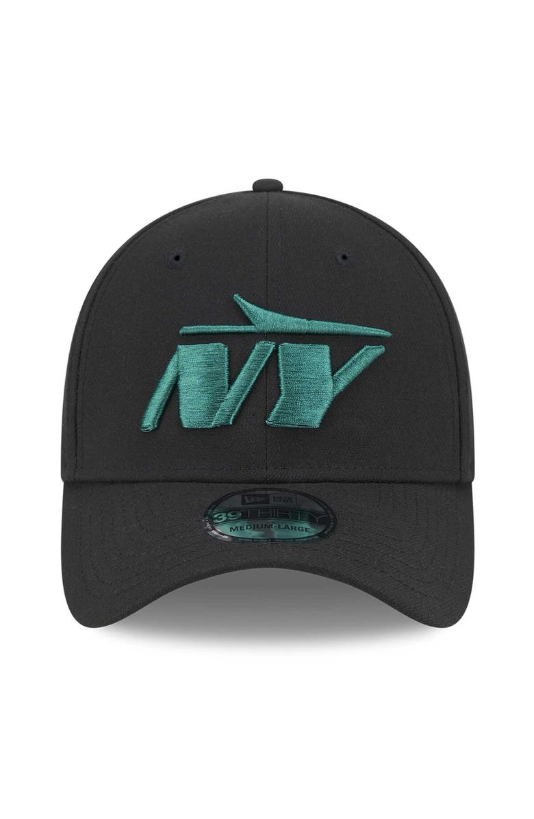 New Era Men's New Era Black New York Jets NFL Standard 39THIRTY Flex Hat, Alternate, color, 