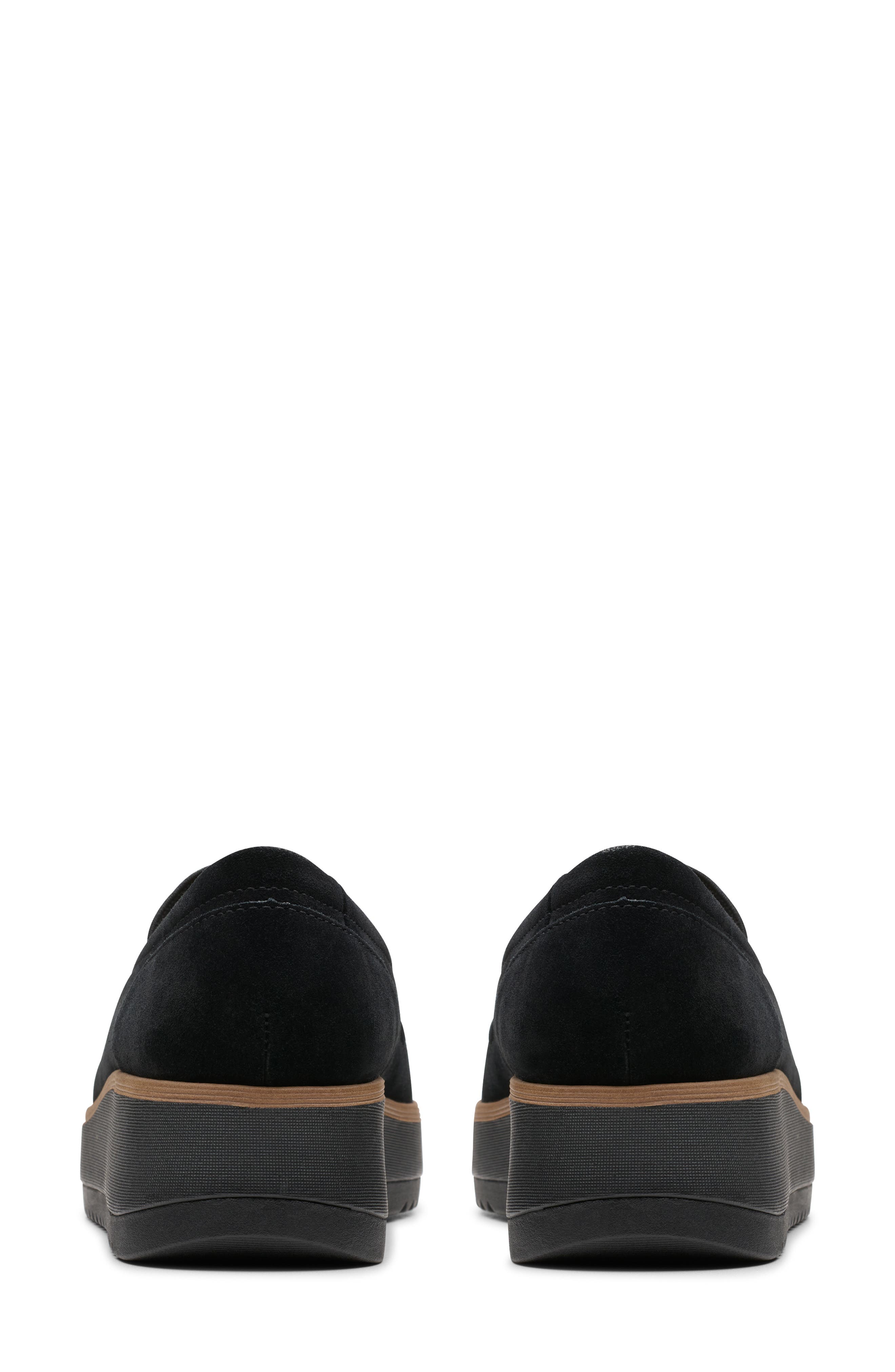 Clarks<sup>®</sup> Zylah Sky Platform Loafer, Alternate, color, Black Sde