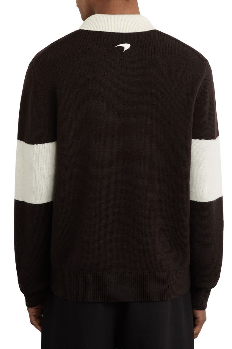 Elson Wool Rugby Shirt, Alternate, color, CHOCOLATE BROWN