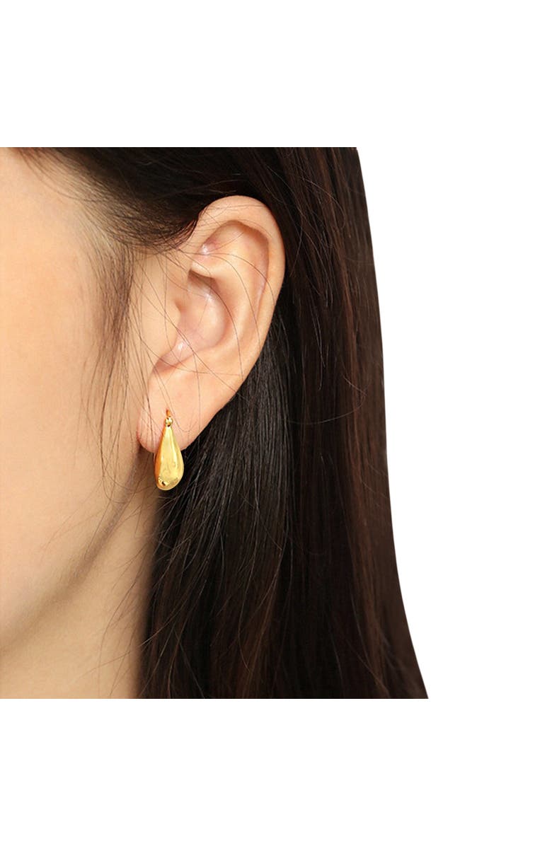 ALLUREZ Gold Vermeil Sculptural Hoop Earrings, Alternate, color, Yellow Gold