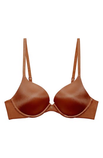 Savage X Fenty Core Microfiber Push-up Bra In Brown