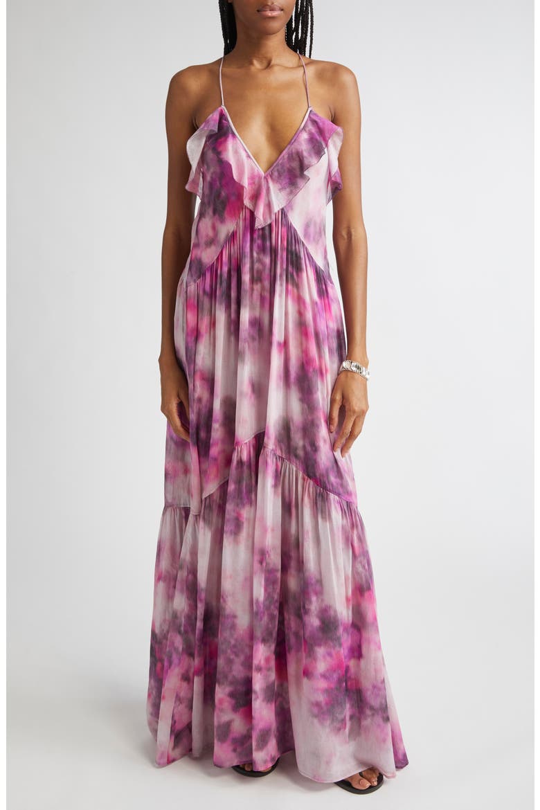 Vasmila Racerback Cotton Maxi Dress, Main, color, PINK