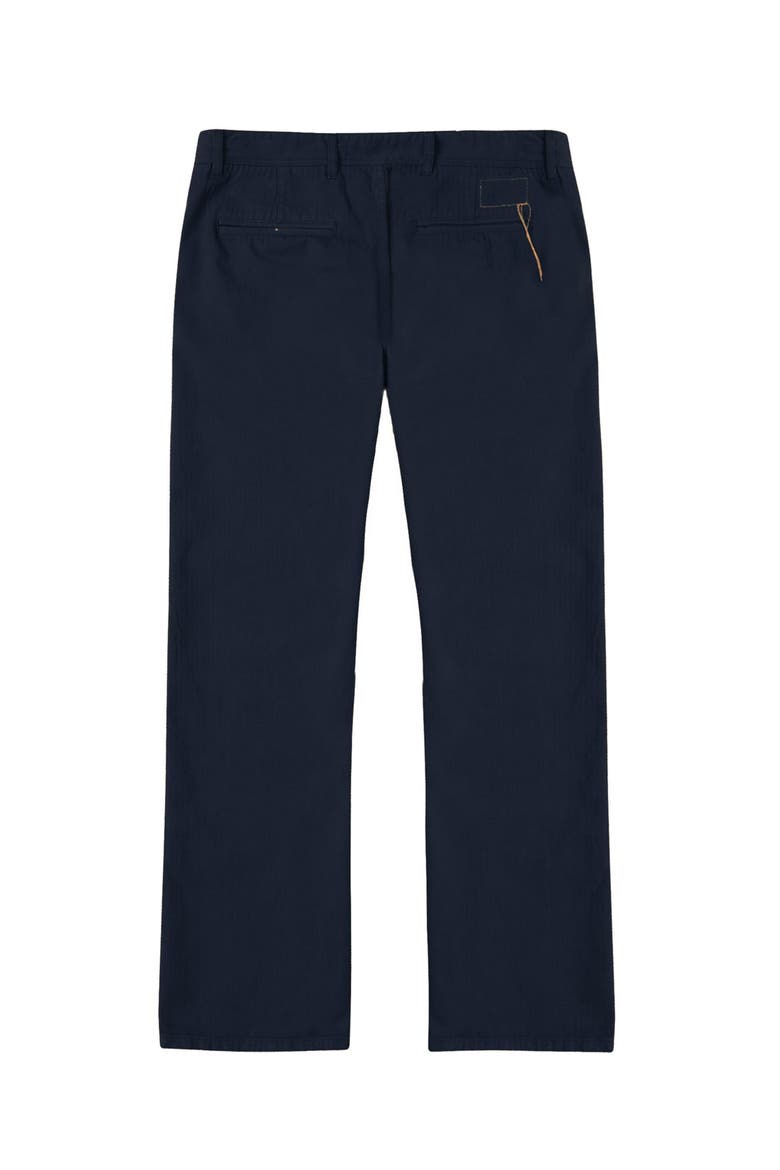 Reno Herringbone Cotton Trousers, Alternate, color, BLUE