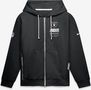 Nike Men's Nike Black Las Vegas Raiders Sideline Standard Issue Quarterback Scramble Dri-FIT Full-Zip Hoodie