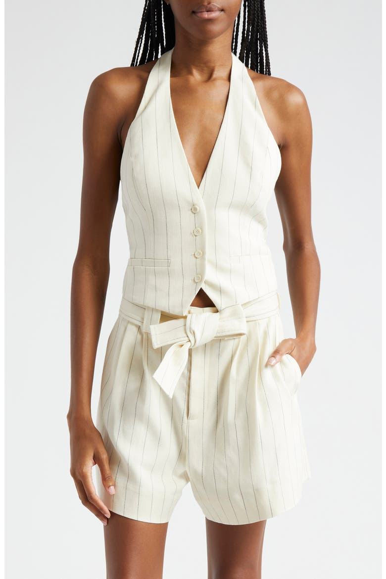 Woodson Halter Vest, Main, color, CREAM/BLACK STRIPE