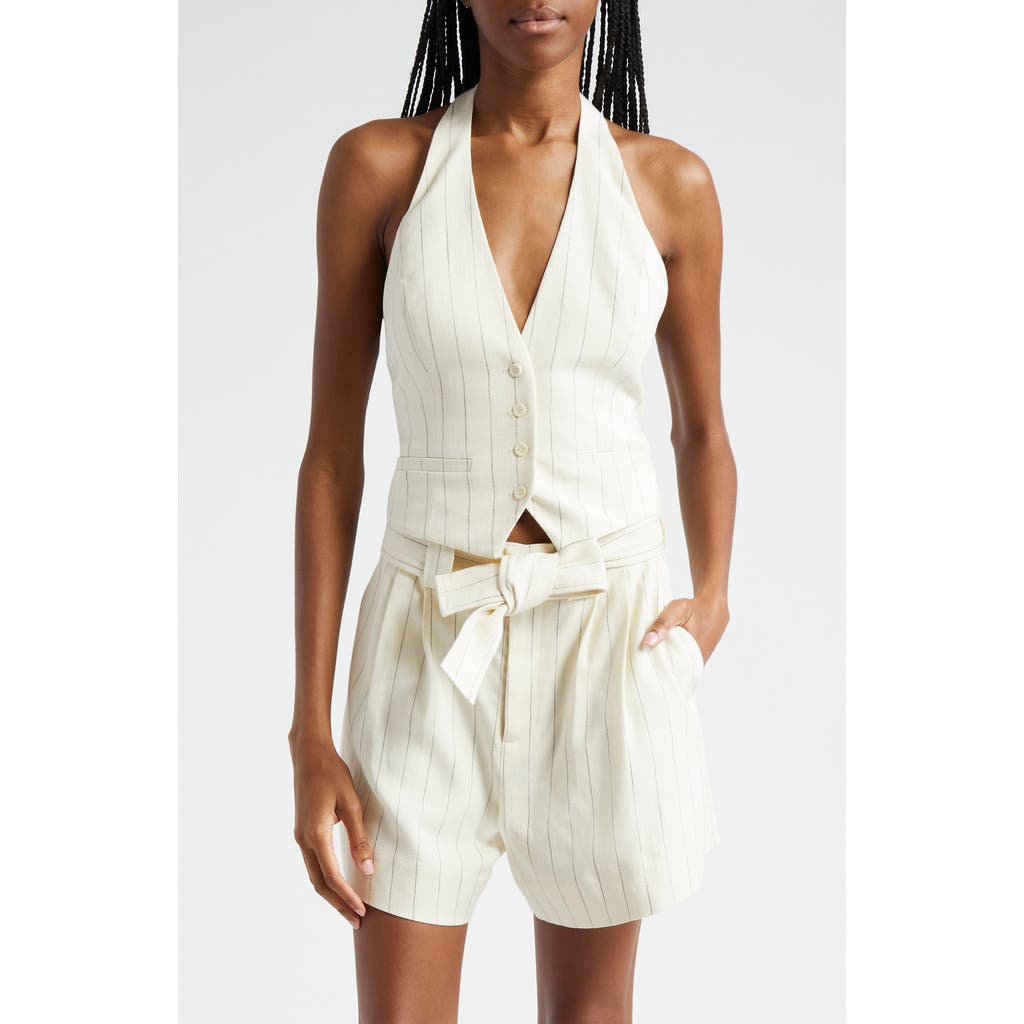 A.l.c Woodson Vest In Cream/black Stripe