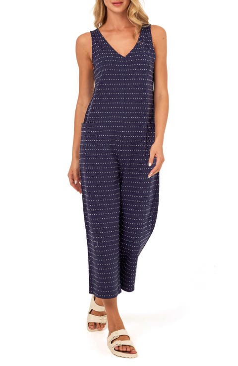 Rainey Dot Crop Jumpsuit