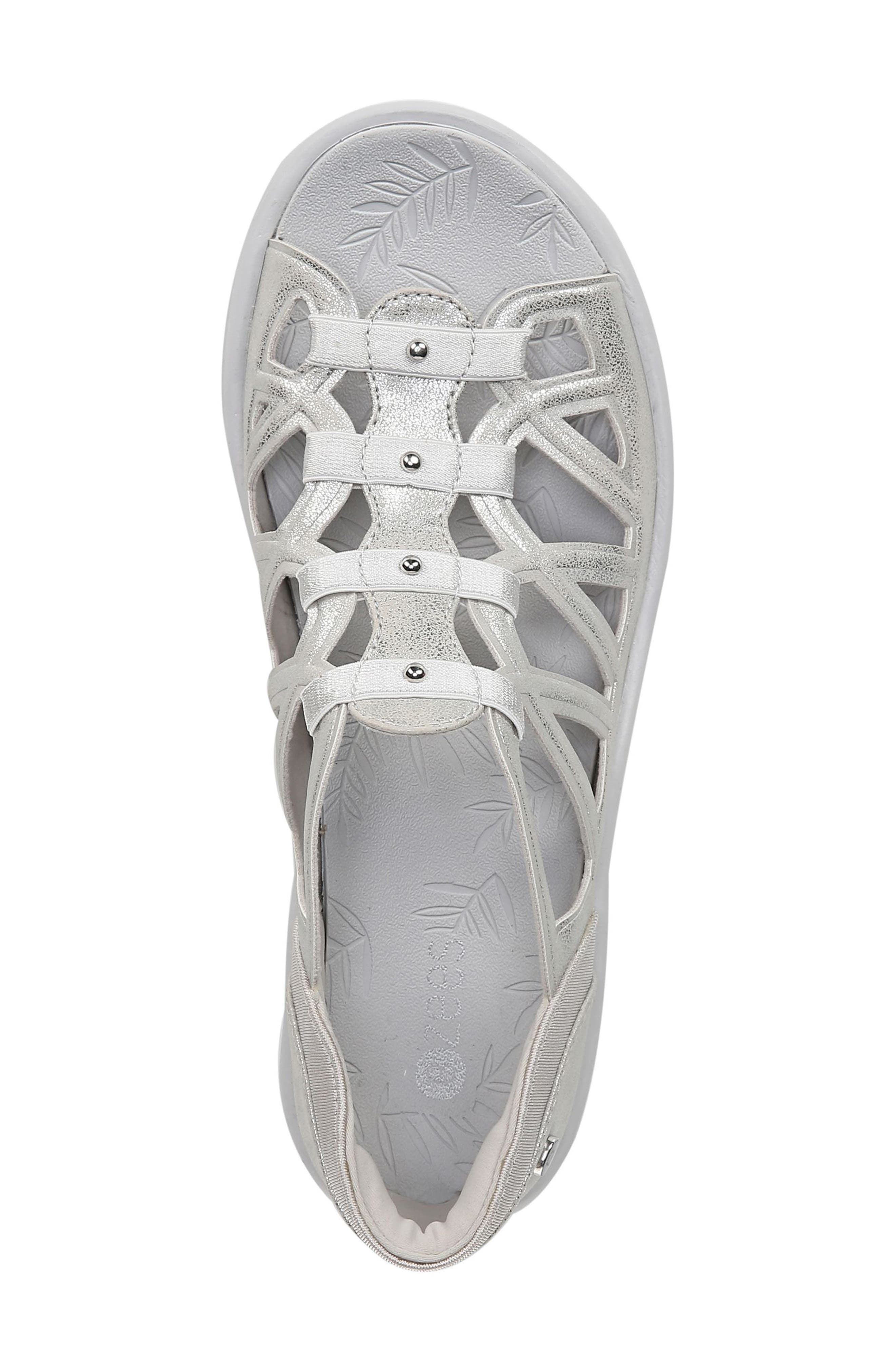 Sasha Sandal, Alternate, color, SILVER FABRIC