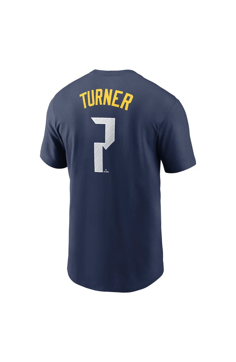 Nike Men's Nike Trea Turner Royal Philadelphia Phillies 2024 City Connect Fuse Name & Number T-Shirt, Alternate, color, Royal