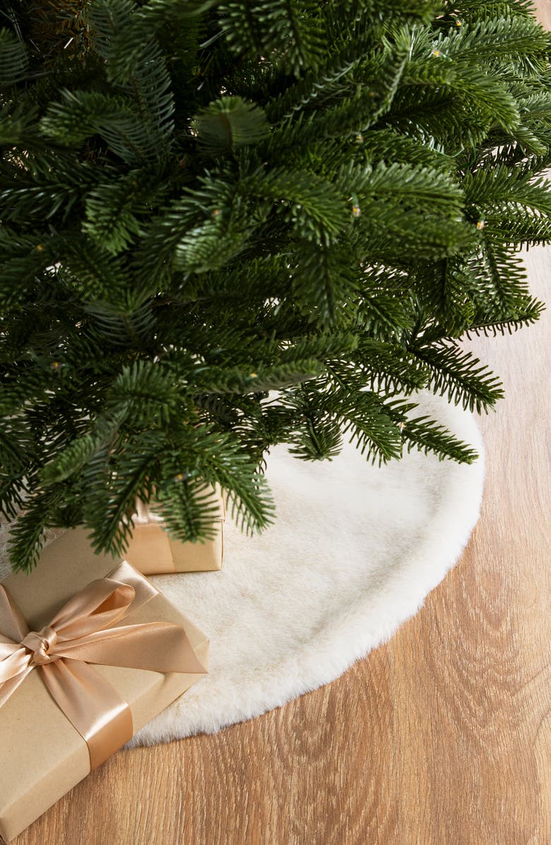 Balsam Hill Lodge Faux Fur Tree Skirt, Alternate, color, 