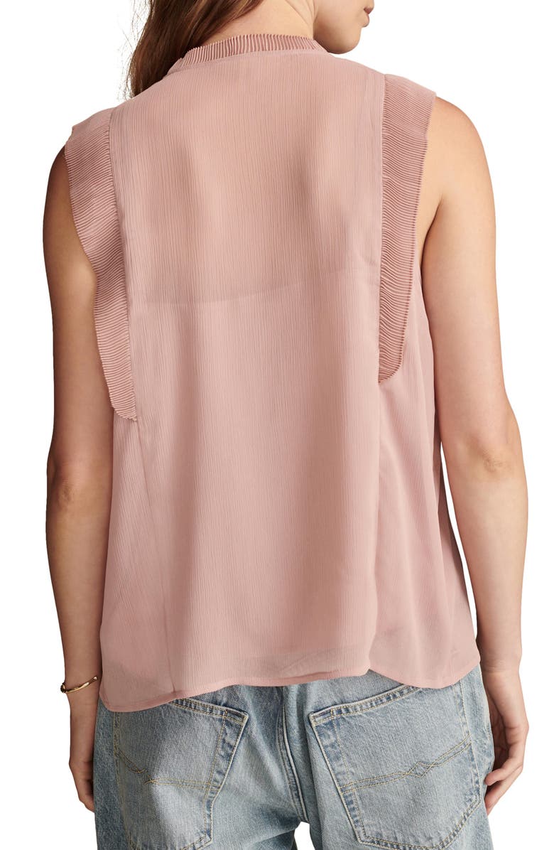 Lucky Brand Pintuck Sleeveless Top, Alternate, color,