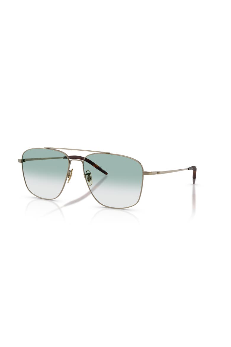 58mm Square optical glasses, Main, color, Gold
