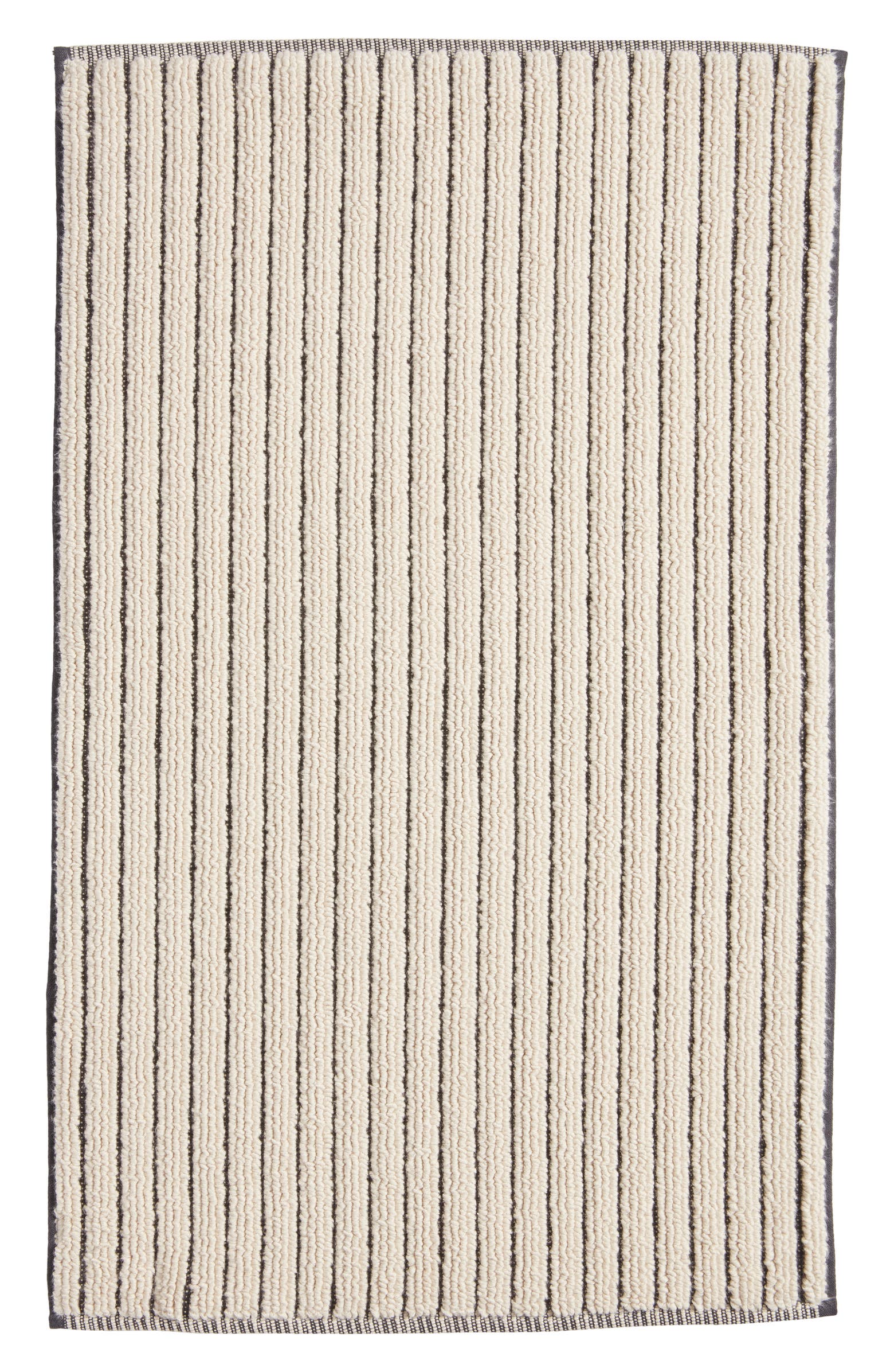 Nordstrom Mix Stripe Bath Mat - Beige Oatmeal Multi, Bath Mat