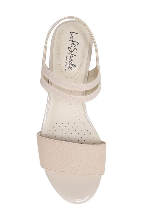 Lifestride Yolo Womens Solid Ankle Strap Wedge Sandals In Multi