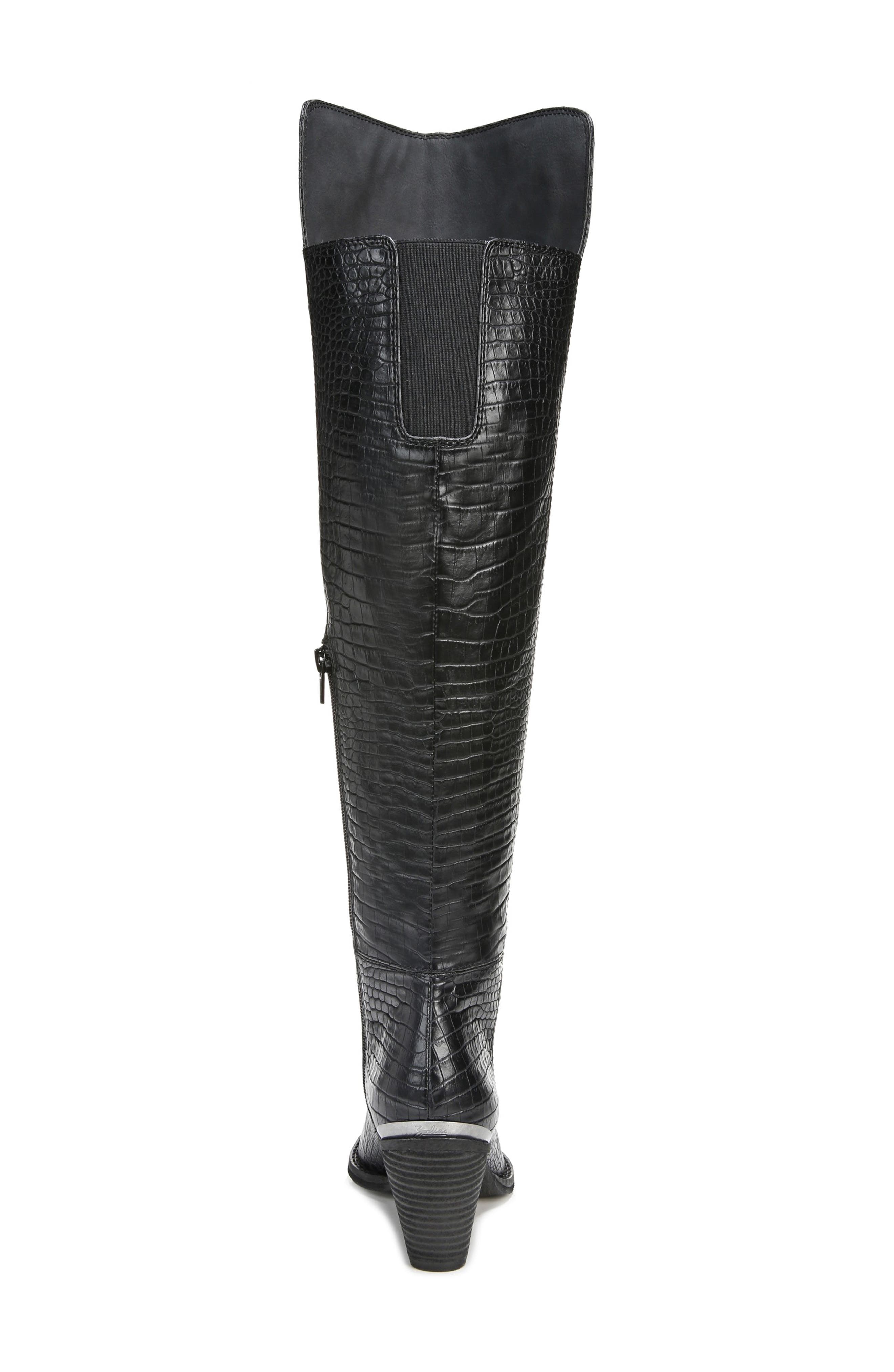 Ronson Knee High Boot, Alternate, color, BLACK
