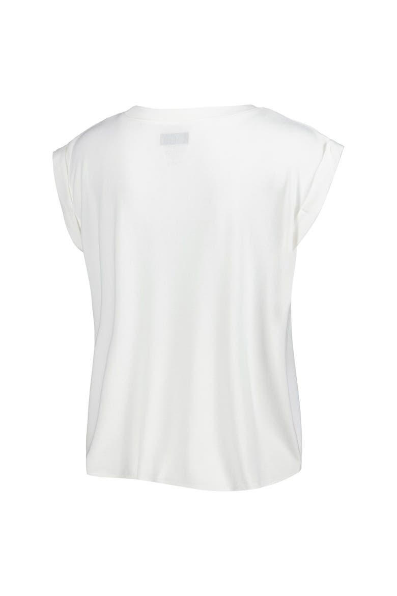 Women's Concepts Sport White/Cream Los Angeles Chargers Montana Knit T-Shirt & Shorts Sleep Set, Alternate, color, White