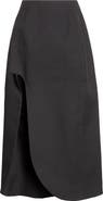 Jil Sander Sculpted Virgin Wool Midi Skirt