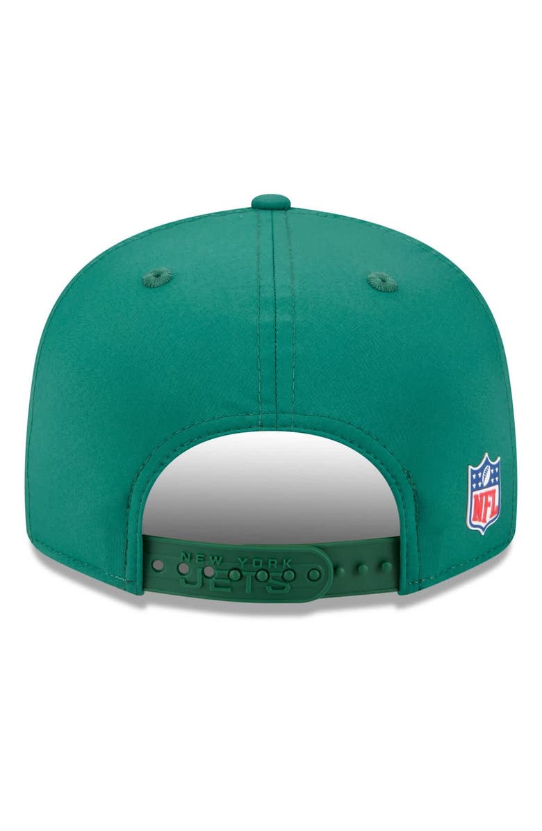 New Era Men's New Era Green New York Jets 2025 Sideline Split Panel 9FIFTY Snapback Hat, Alternate, color, Green