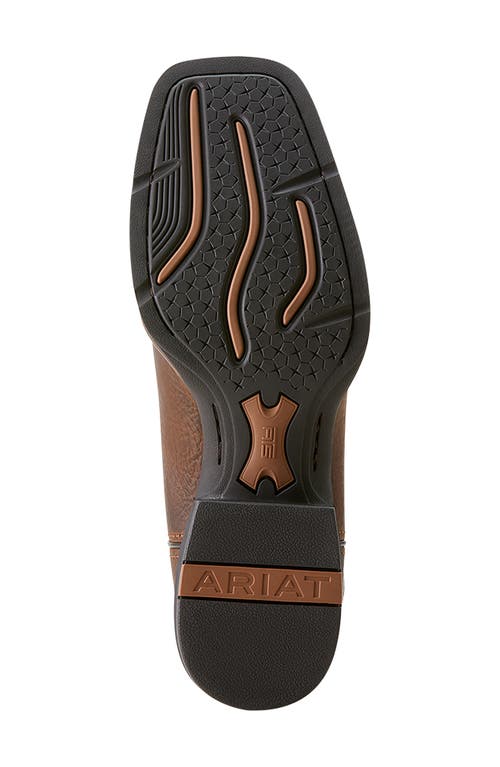 Ariat Sport Wide Square Toe Cowboy Boot In Brown