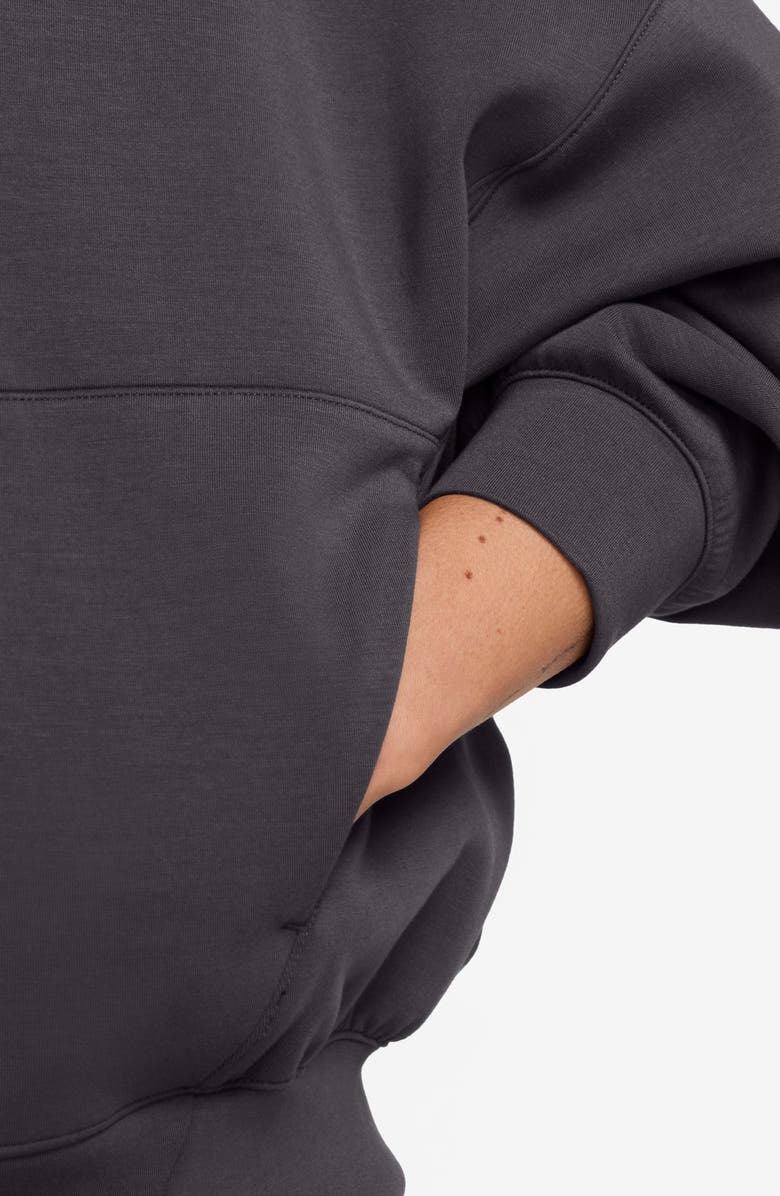 Nike 24.7 ImpossiblySoft Dri-FIT Oversize Half Zip Top, Alternate, color, Thunder Grey/ Dark Shadow