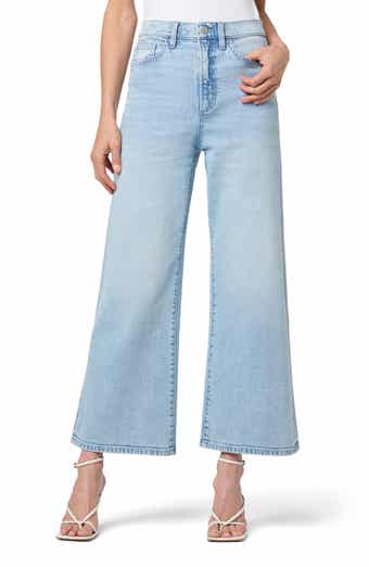 High Waist Ankle Wide Leg Jeans