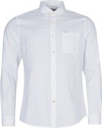 Barbour Nelson Tailored Fit Solid Linen & Cotton Button-Down Shirt
