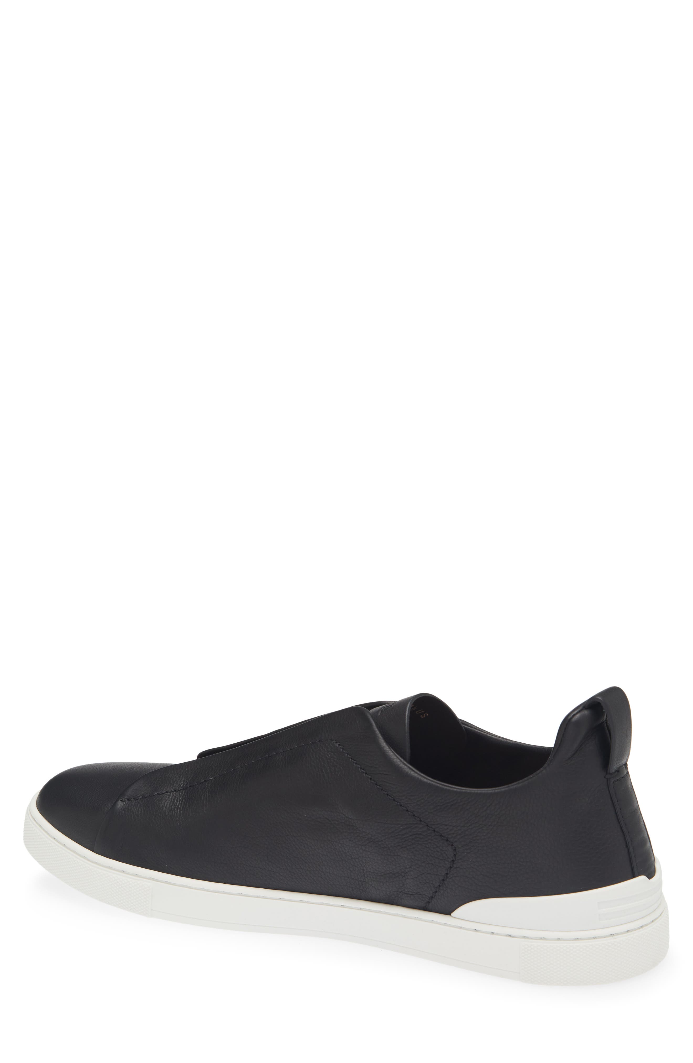 ZEGNA Triple Stitch<sup>™</sup> Secondskin Sneaker, Alternate, color, Black