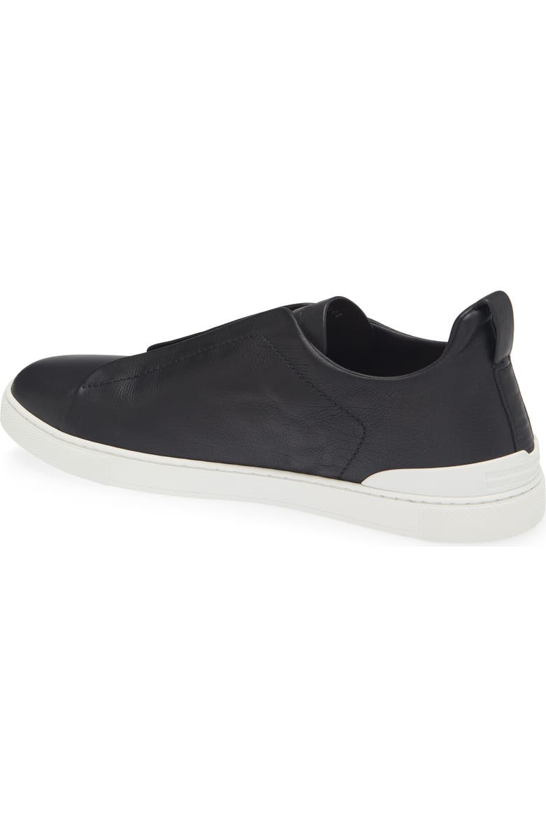 ZEGNA Triple Stitch<sup>™</sup> Secondskin Sneaker, Alternate, color, Black