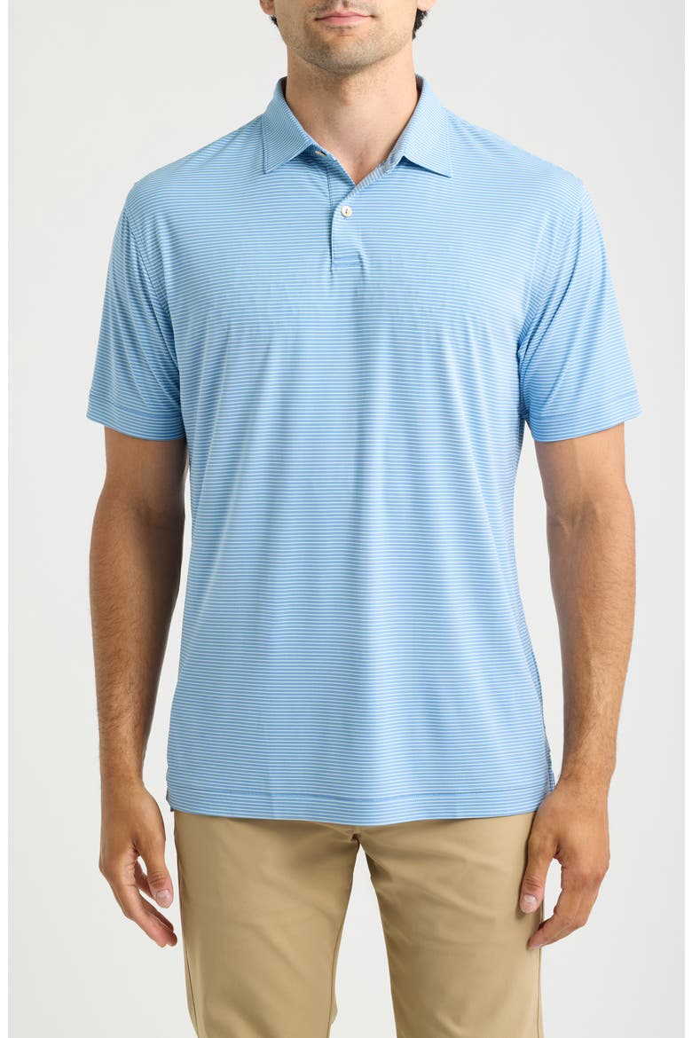 Park Stripe Featherweight Performance Polo, Main, color, HYPER BLUE
