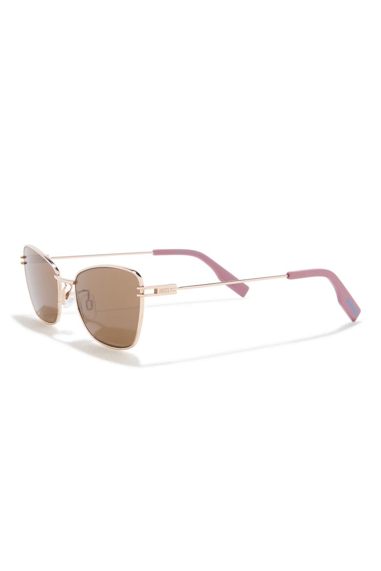 52mm Aviator Sunglasses, Alternate, color, GOLD GOLD BROWN