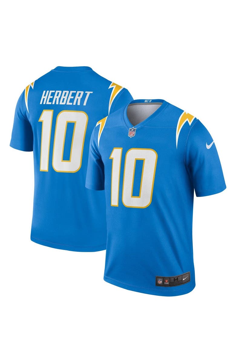 Nike Men's Nike Justin Herbert Powder Blue Los Angeles Chargers Legend Jersey, Alternate, color, Powder Blue