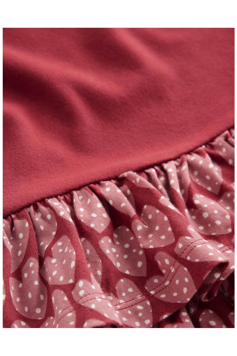 Kids' Jersey Ra Ra Dress, Alternate, color, POMEGRANATE RED SPOTTY HEARTS