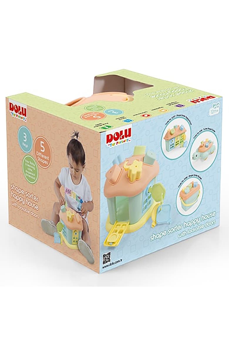 Shape Sorter, Happy House, 9 Piece Sort & Play Toy, Toddlers & Kids 12mo+, Alternate, color, Multicolored
