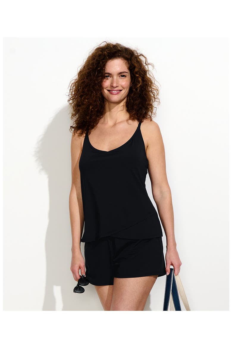 Tulip Romper Swimsuit, Alternate, color, Black