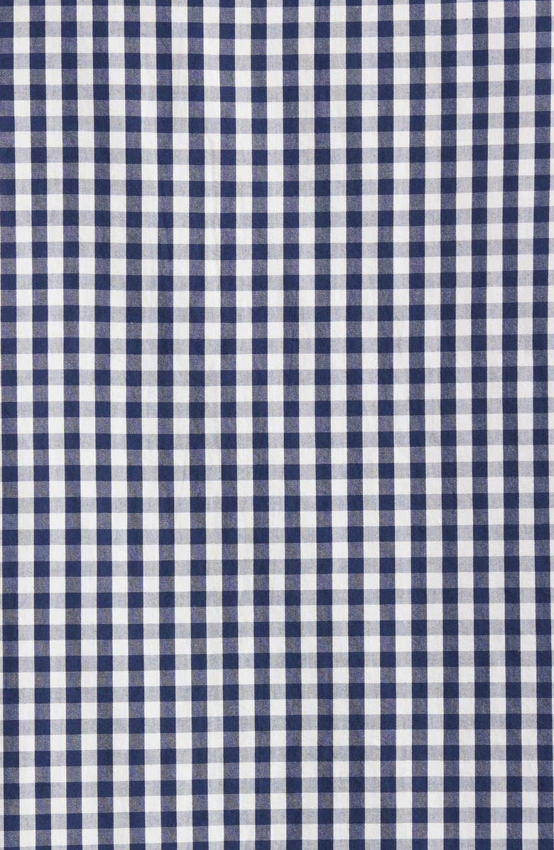 Nordstrom Classic Piped Cotton Nightshirt, Alternate, color, Navy Laura Gingham