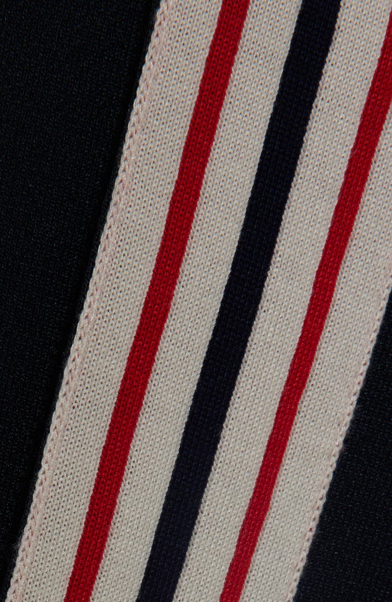 Golden Goose Side Stripe Snap Track Pants, Alternate, color, Dark Blue/ Papyrus