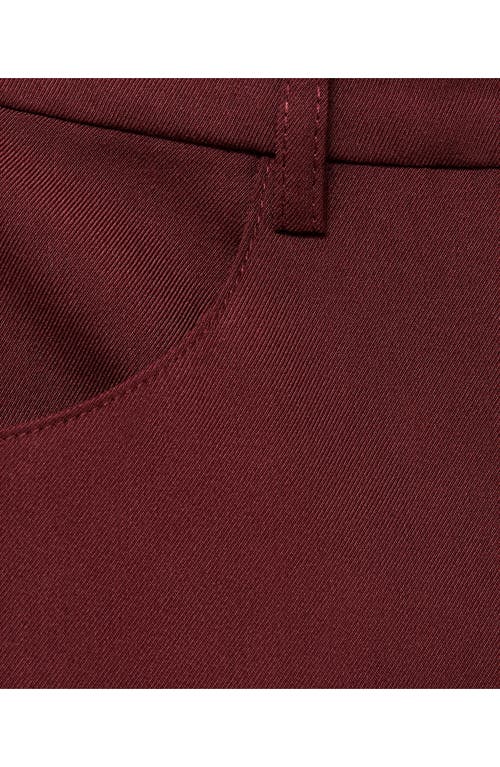 Mango High Waist Pencil Skirt In Red