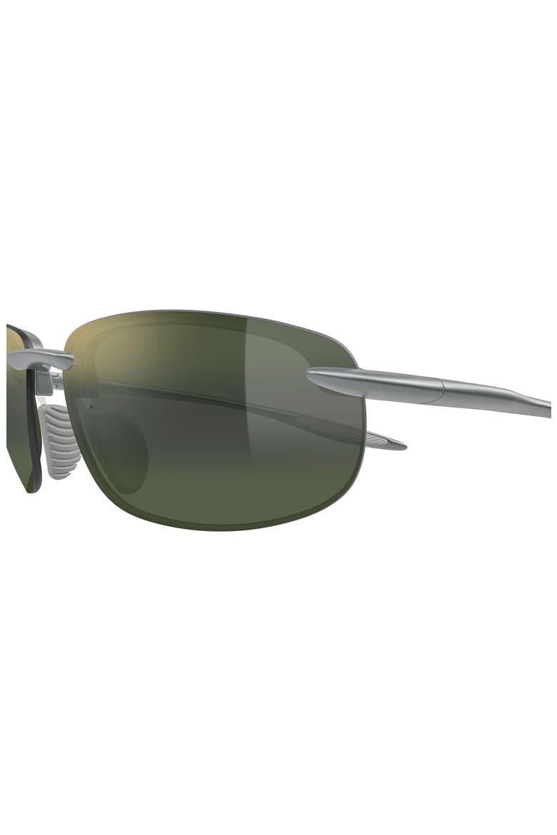Hookipa Ultra 63mm PolarizedPlus2® Oval Sunglasses, Alternate, color, GREY