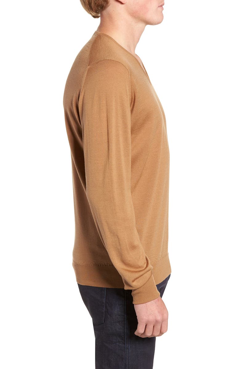 John Smedley 'Bobby' Easy Fit V Neck Wool Sweater, Alternate, color,