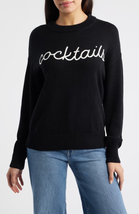 Cocktails Cotton Sweater