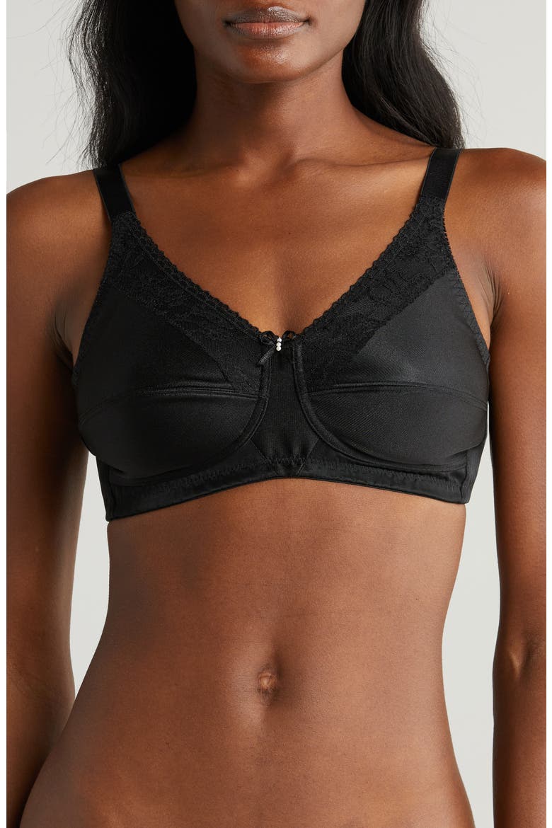 Nancy Wireless Padded Prosthetic Bra, Main, color, BLACK