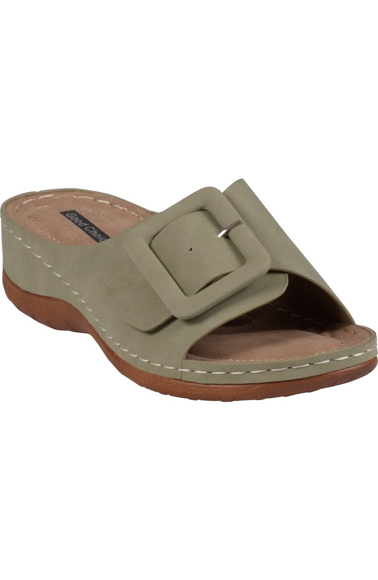 GC SHOES Hamden Platform Slide Sandal, Main, color, Green