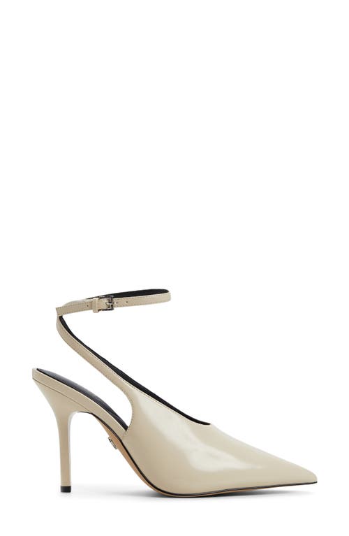 Aldo Lisandre Ankle Strap Pointed Toe Pump In Neutral
