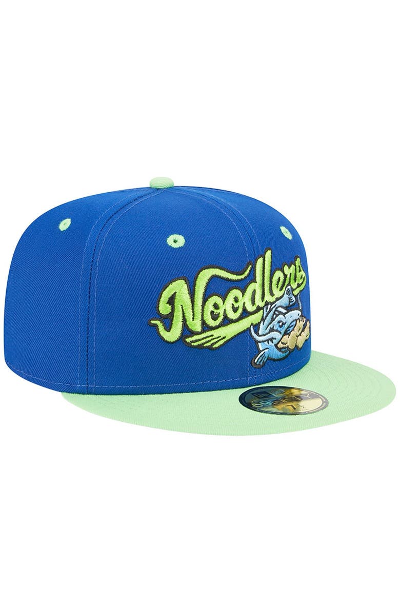 New Era Men's New Era Royal Tulsa Drillers Theme Nights Tulsa Noodlers  59FIFTY Fitted Hat, Alternate, color, 